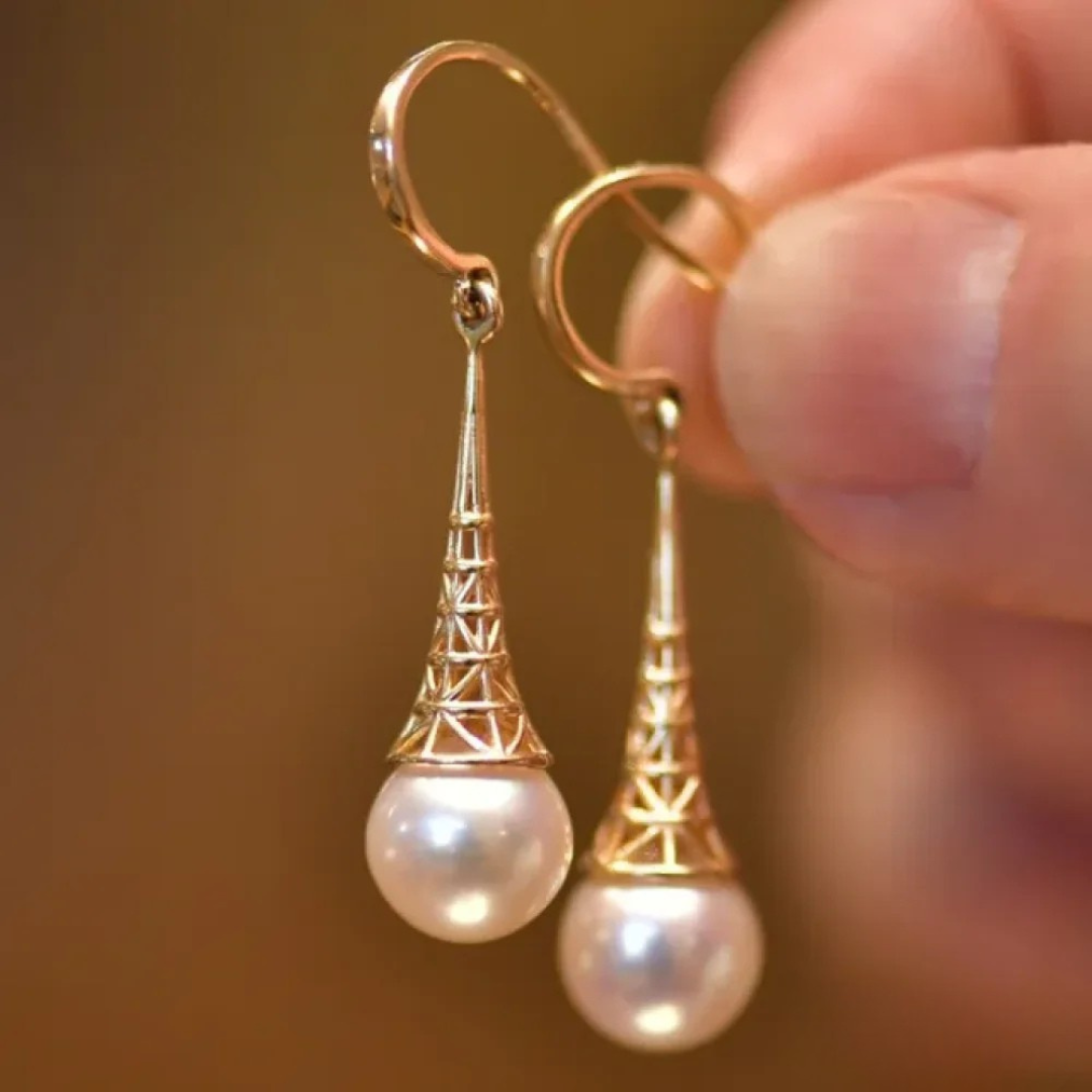 Timeless Gold Bead Earrings