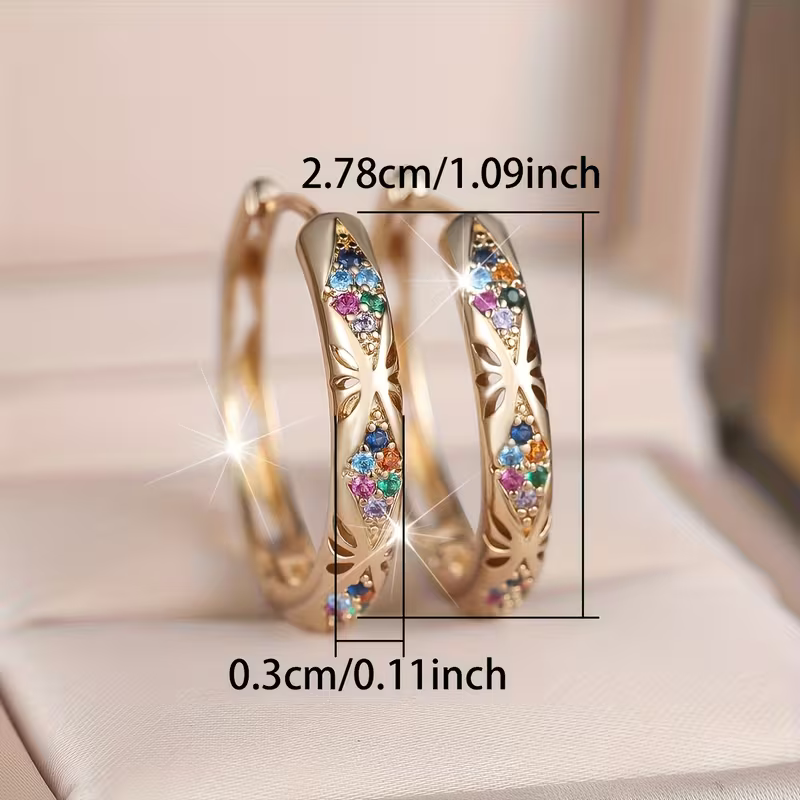 Sparkling Galaxy Hoops