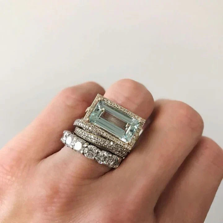Elegant Ocean Ring Set