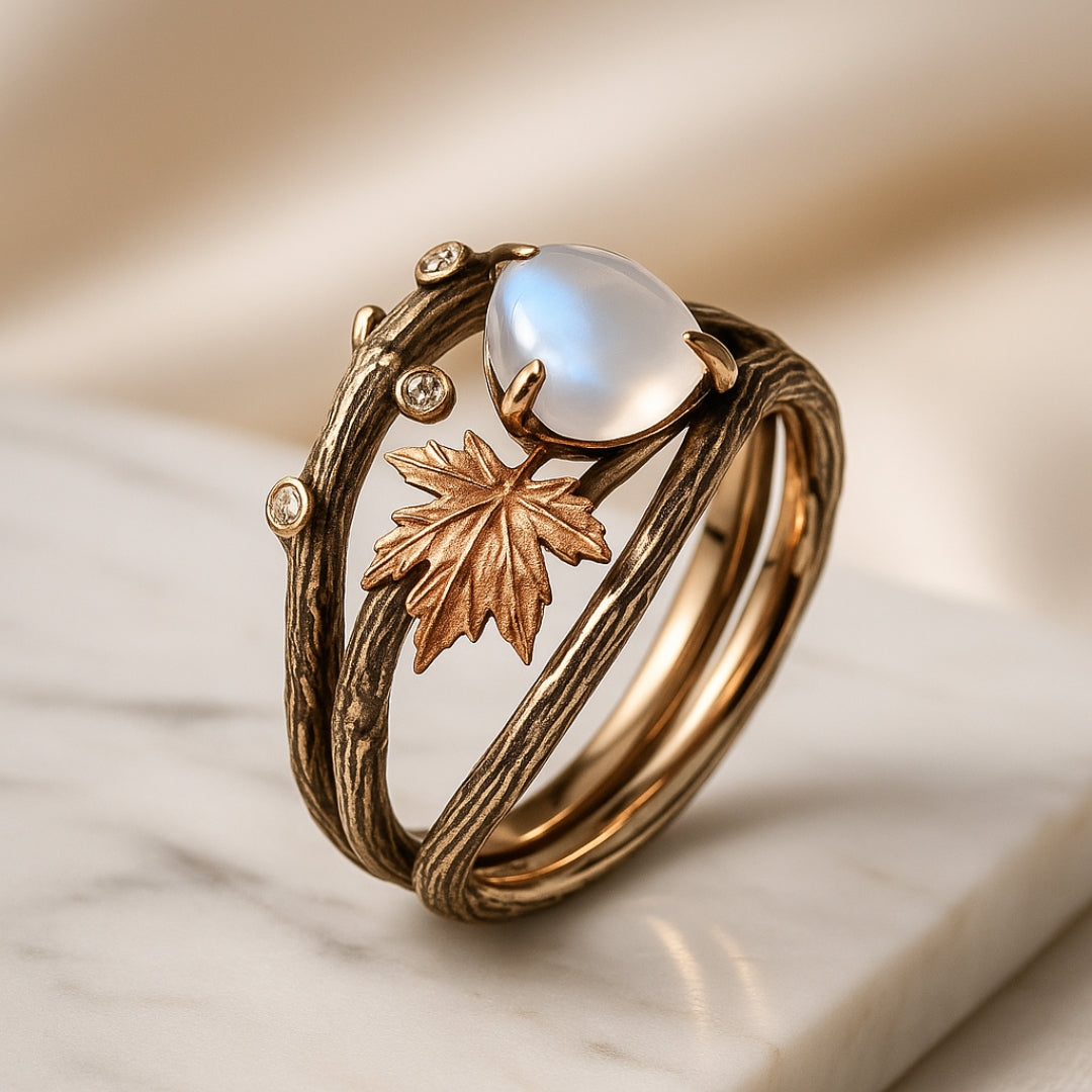 Radiant Moonstone Ring