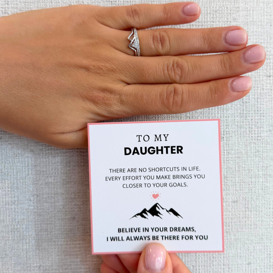 To My Daughter – Mountain Ring | Adjustable