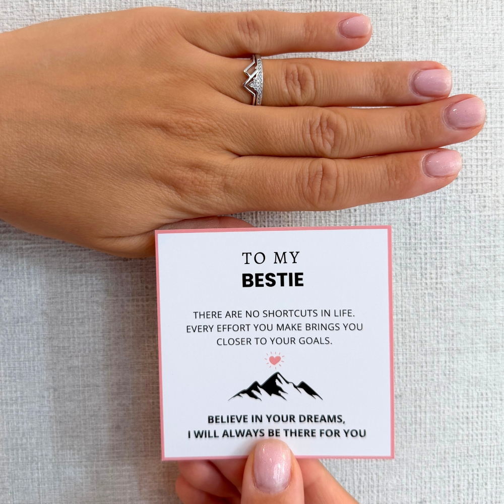 To My Bestie – Mountain Ring | Adjustable