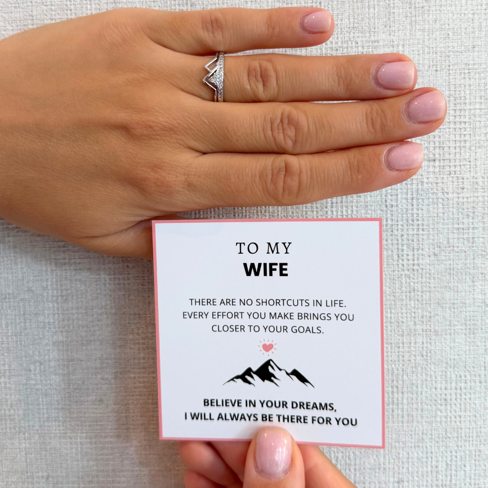 To My Wife – Mountain Ring | Adjustable