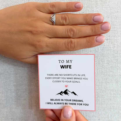 To My Wife – Mountain Ring | Adjustable