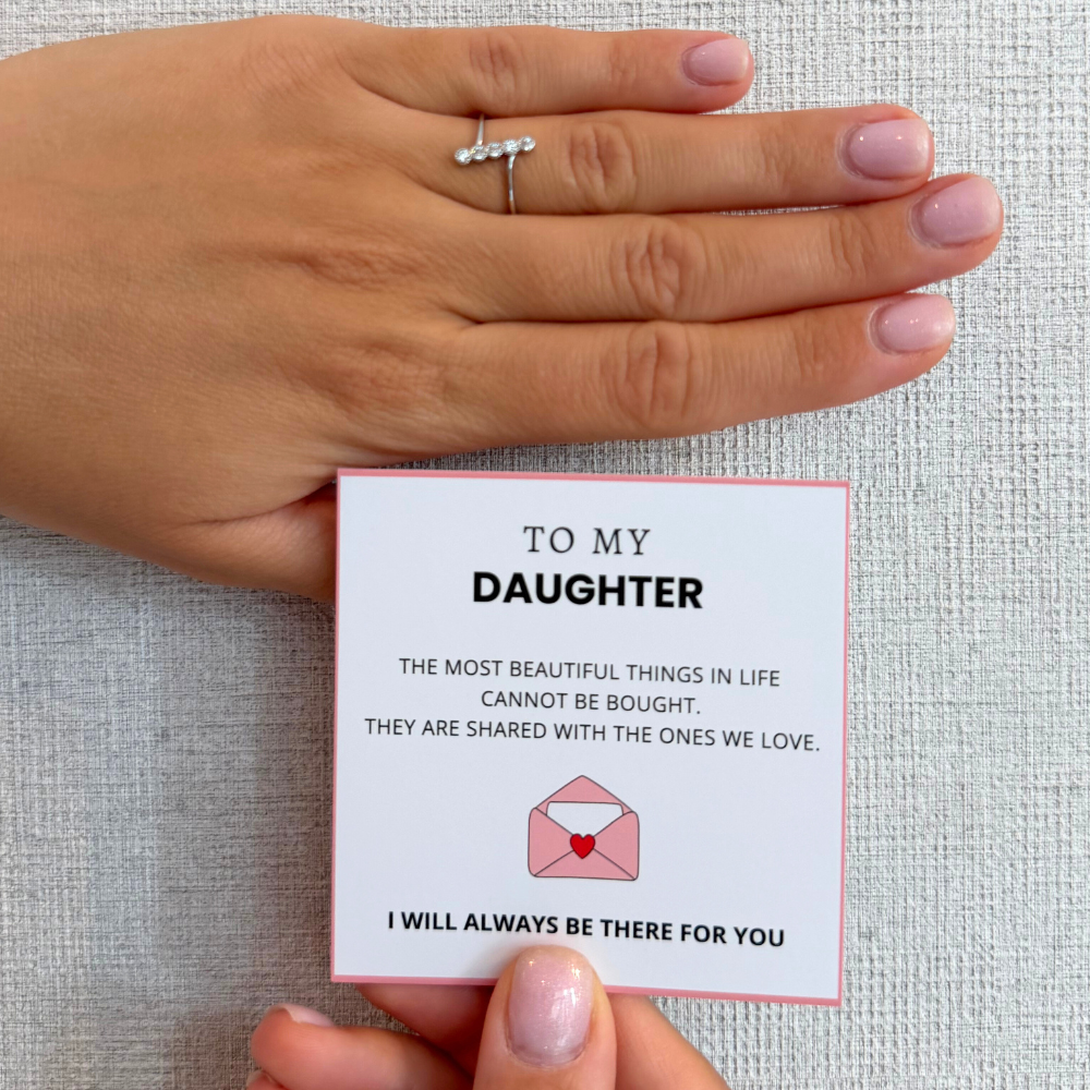 To My Daughter – Eternal Bond Ring | Adjustable