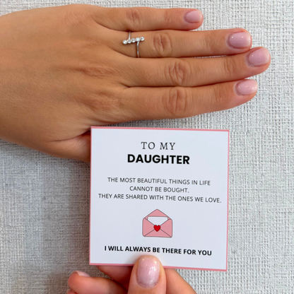 To My Daughter – Eternal Bond Ring | Adjustable