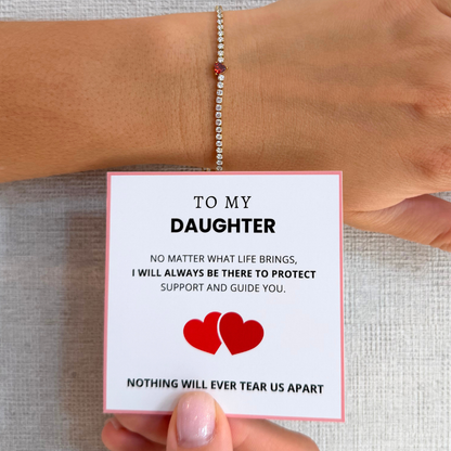 To My Daughter – Protective Heart Bracelet