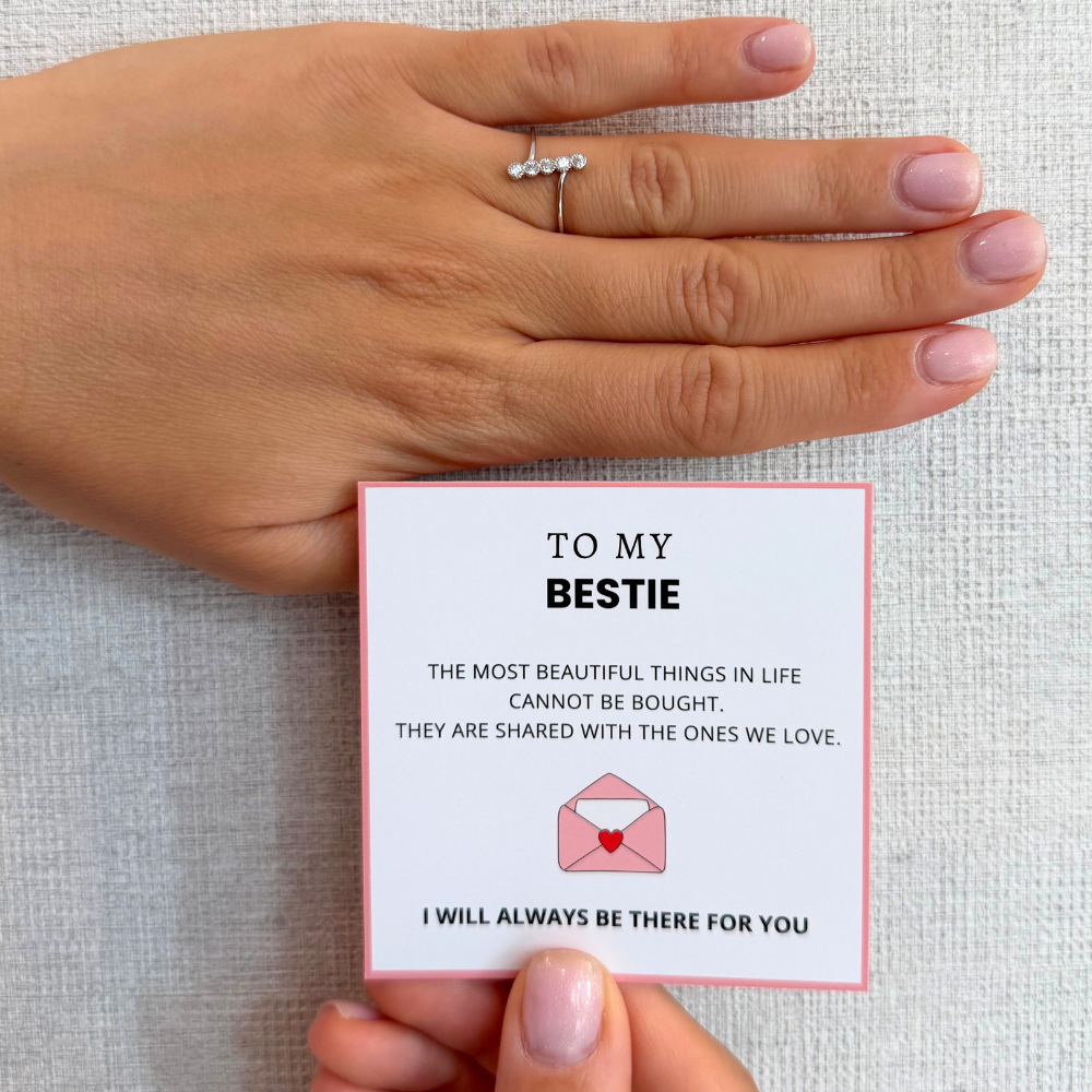 To My Bestie – Eternal Bond Ring | Adjustable