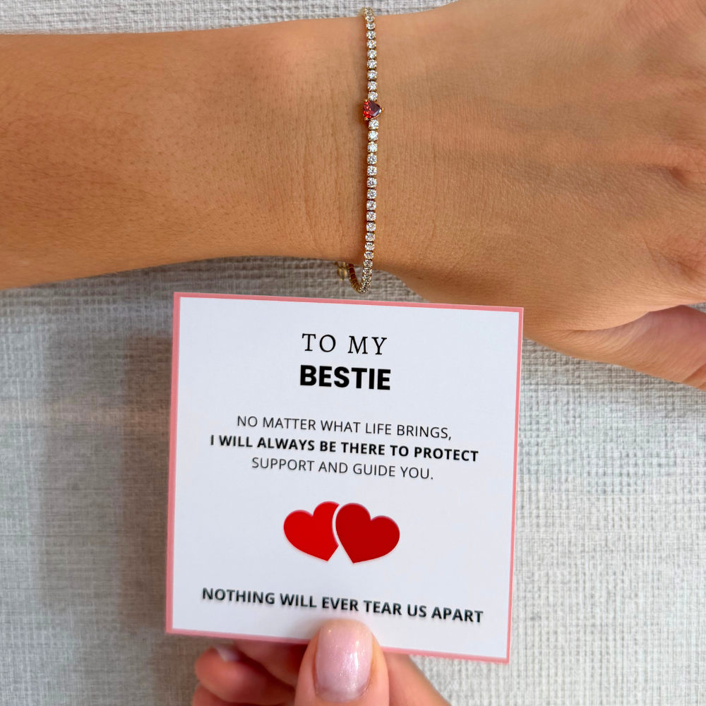 To My Bestie – Protective Heart Bracelet