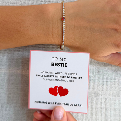 To My Bestie – Protective Heart Bracelet