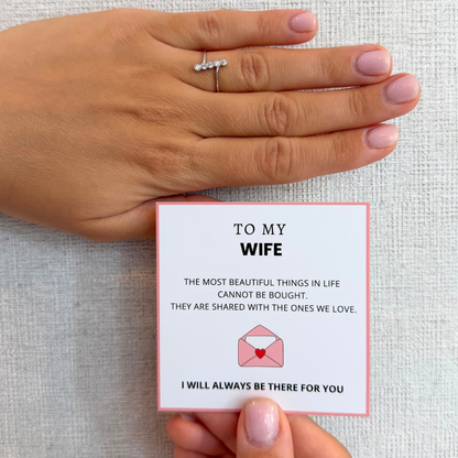 To My Wife – Eternal Bond Ring | Adjustable