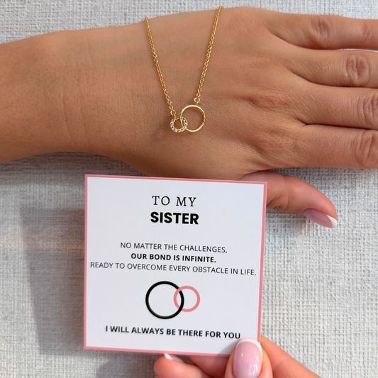 To My Sister – Infinity Link Necklace