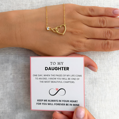 To My Daughter – Infinity Heart Necklace