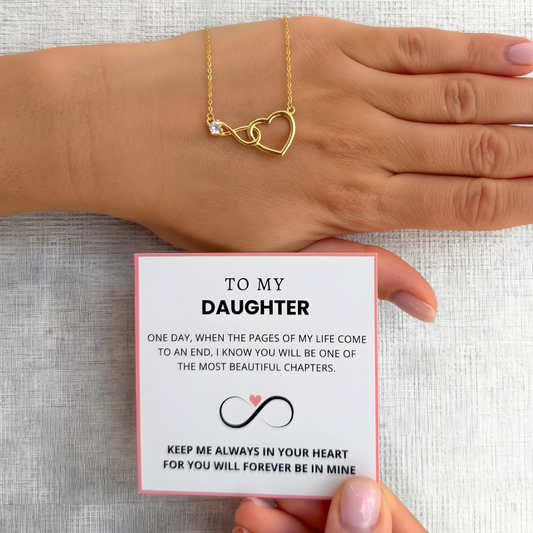 To My Daughter – Infinity Heart Necklace