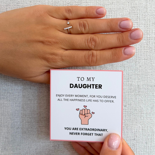 To My Daughter – Girl Power Ring | Adjustable