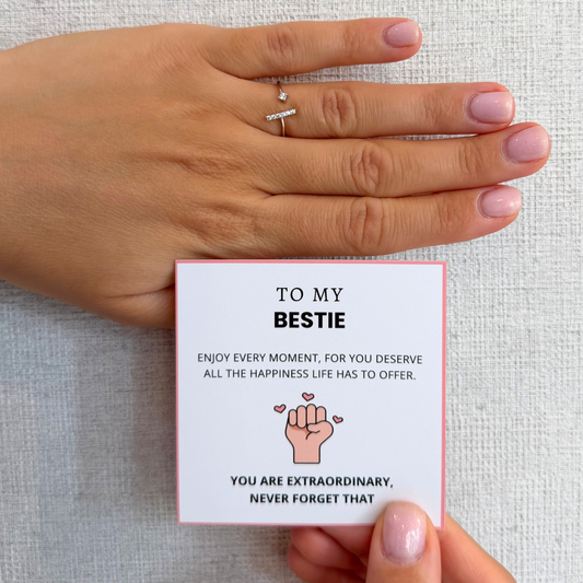 To My Bestie – Girl Power Ring | Adjustable