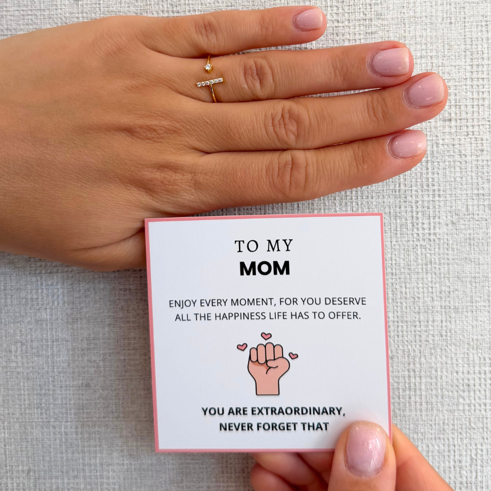 To My Mom – Girl Power Ring | Adjustable