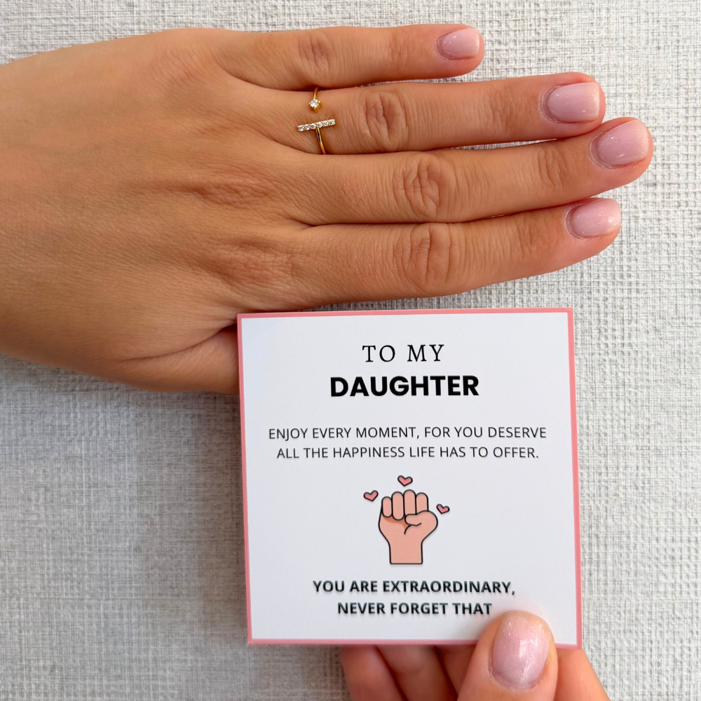 To My Daughter – Girl Power Ring | Adjustable