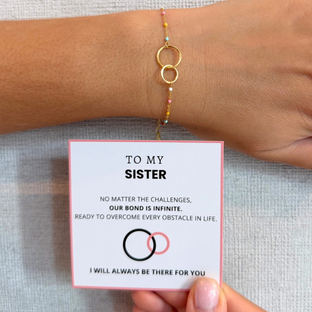 To My Sister – Infinity Link Bracelet