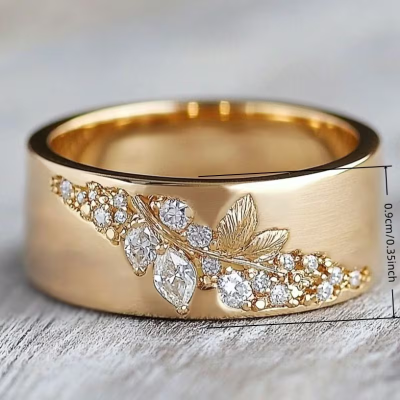 Luxury Vintage Wide Ring