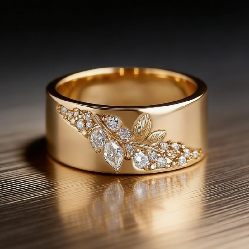 Luxury Vintage Wide Ring
