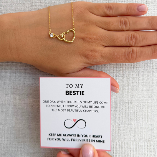 To My Bestie – Infinity Heart Necklace