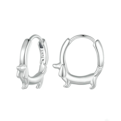 Dachshund Hoop Earrings