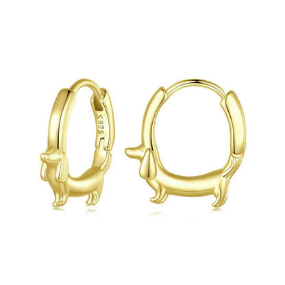Dachshund Hoop Earrings