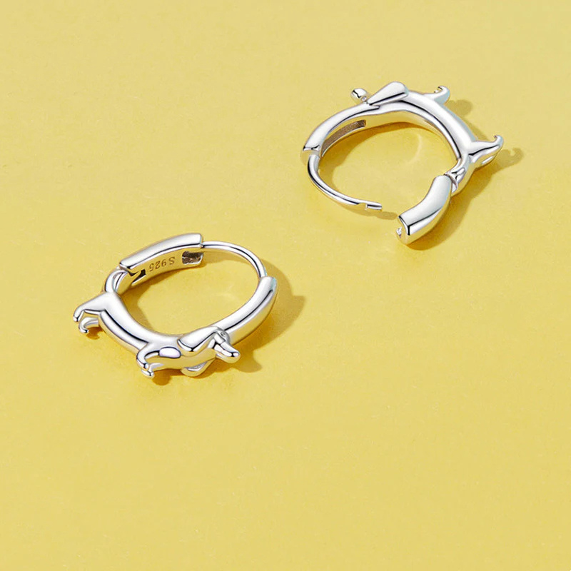 Dachshund Hoop Earrings