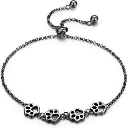 Paw Print Bracelet – Adjustable Size