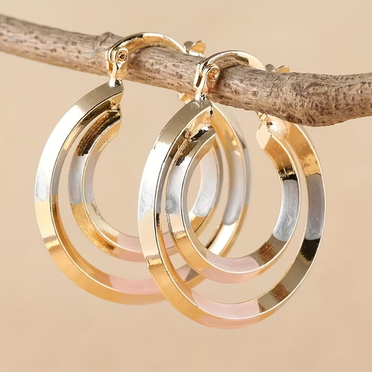 Brilliant hoop earrings