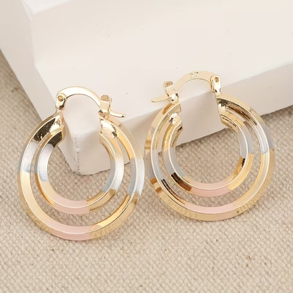 Brilliant hoop earrings