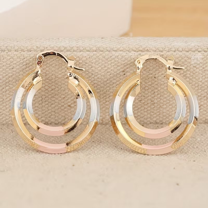 Brilliant hoop earrings
