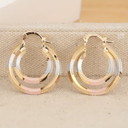 Brilliant hoop earrings