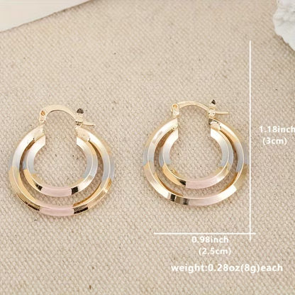 Brilliant hoop earrings