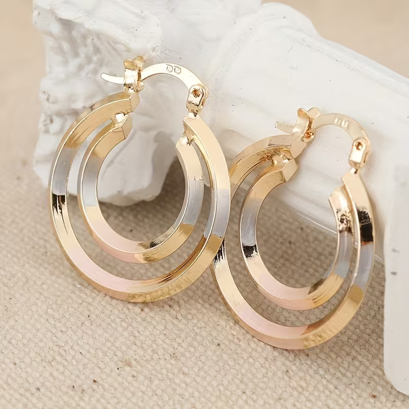 Brilliant hoop earrings