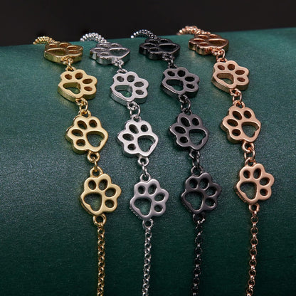 Paw Print Bracelet – Adjustable Size