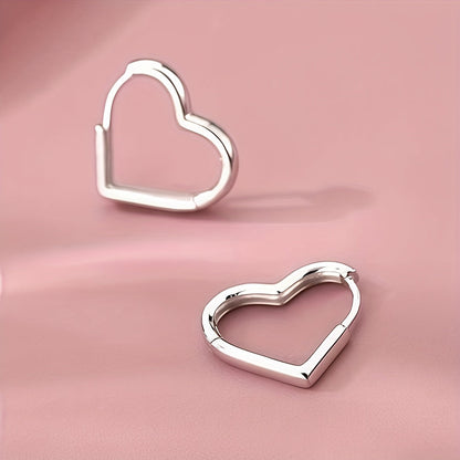 Gold Heart Stainless Steel Earrings