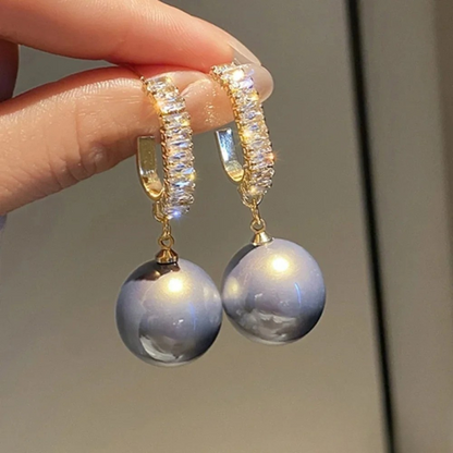 Chic Pearl and Zirconia Earrings