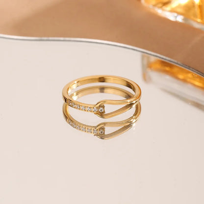 Elegant Geometric Gold Ring