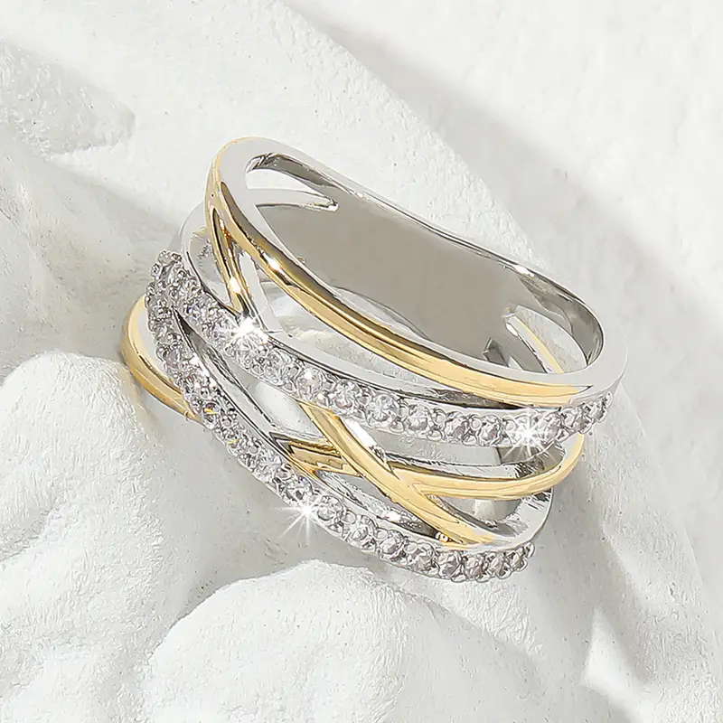 Two-Tone Zirconium Ring