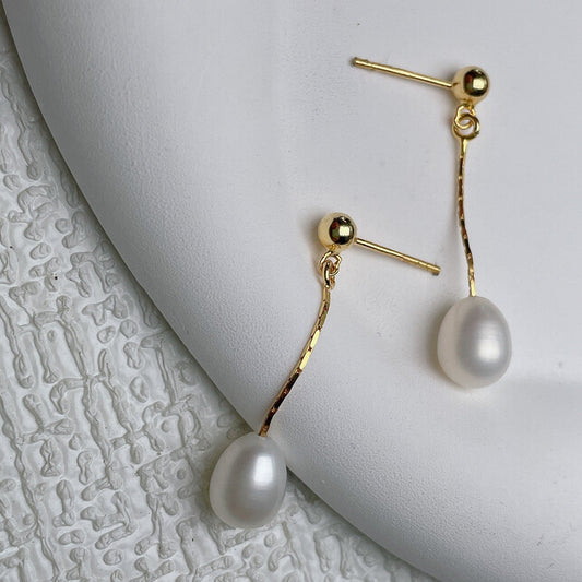 Freshwater Pearl Earrings for Babies