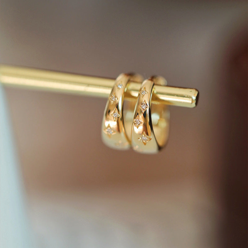 Luxury Gold and Silver Earrings