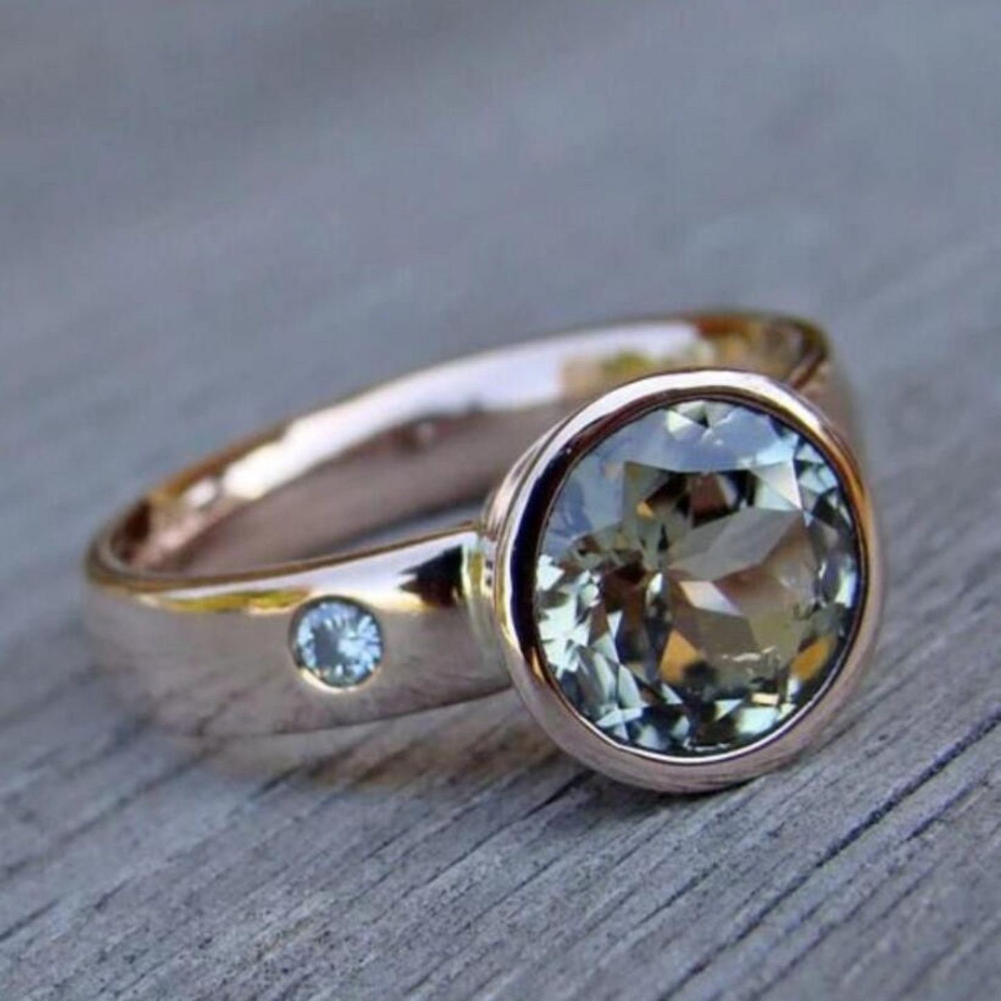 Vintage Forged Zirconium Ring