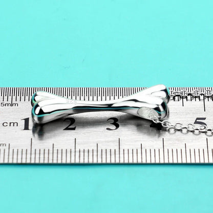 dog bone shaped pendant necklace for dogs