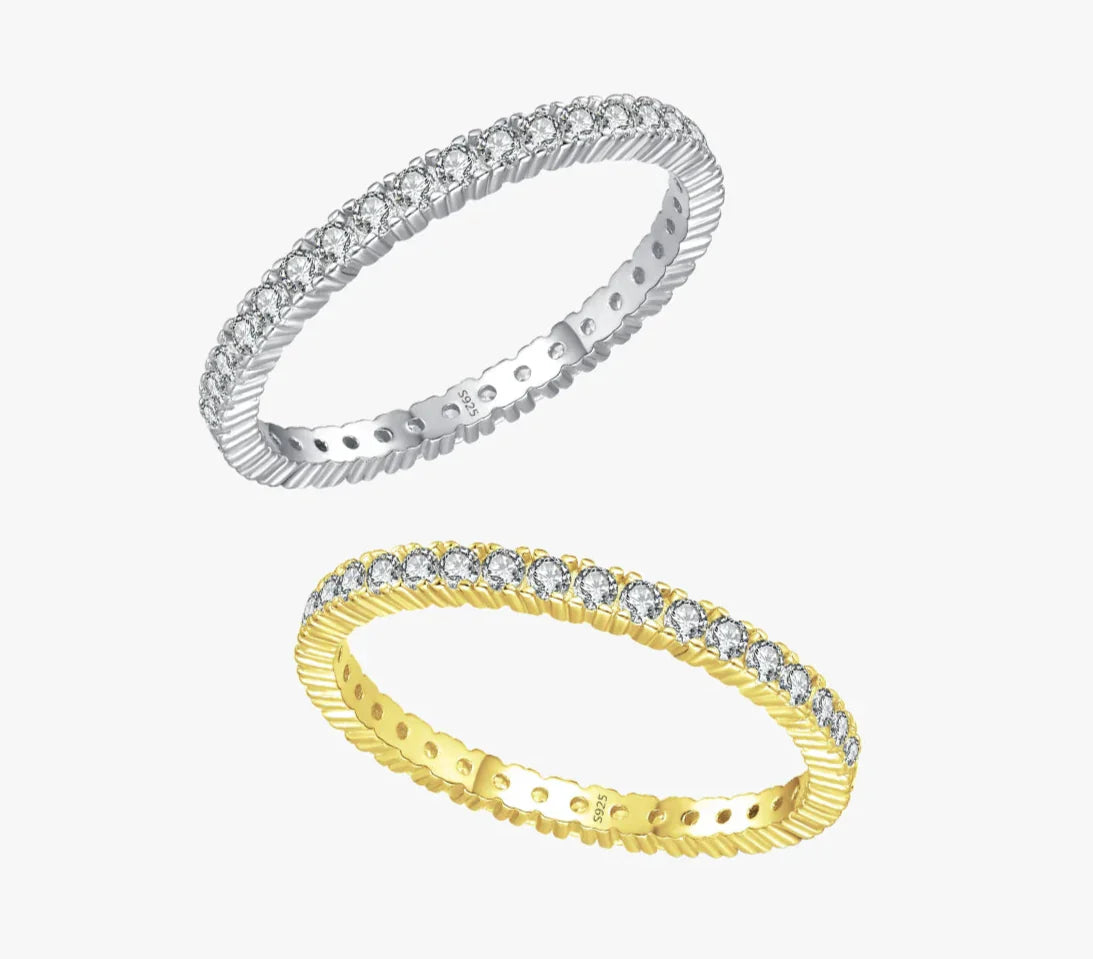 Brilliant Minimalist Eternity Ring