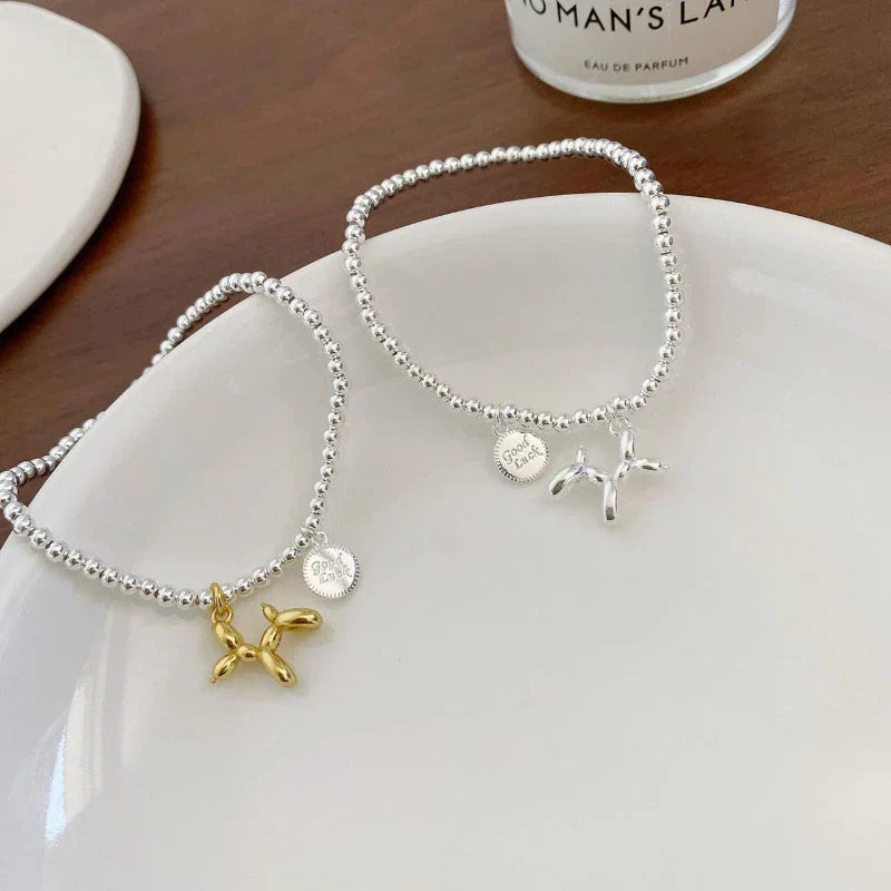 round bracelet with balloon dog