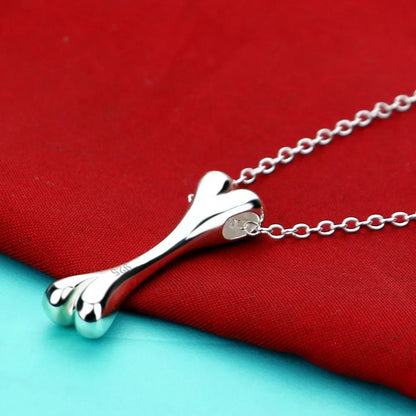 dog bone shaped pendant necklace for dogs