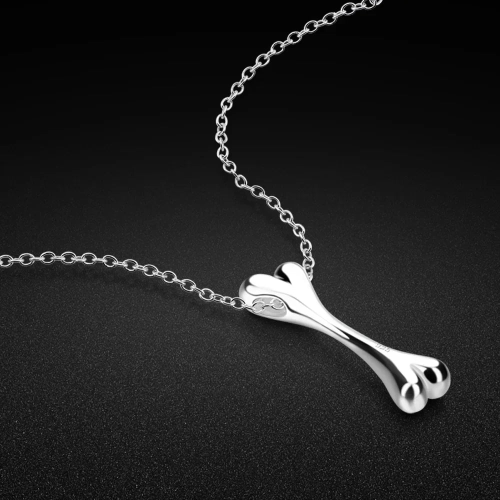 dog bone shaped pendant necklace for dogs
