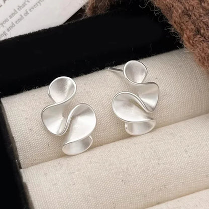 Sterling Silver and 18K Gold Flower-Shaped Earrings